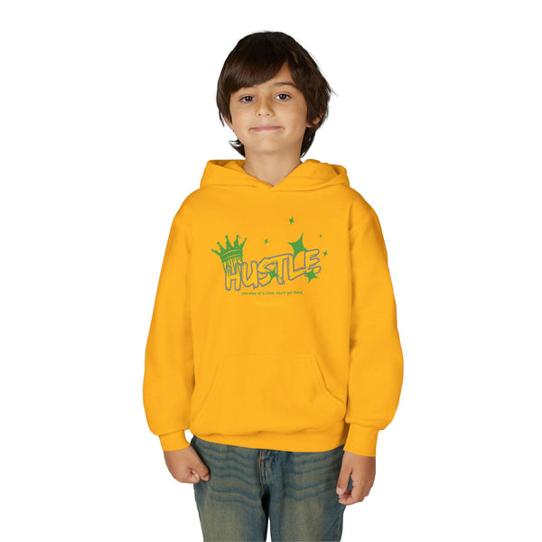 Hustle Mode (Kids) Youth Heavy Blend Hooded Hoodie - King Hustle