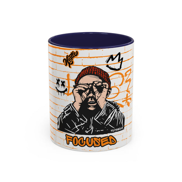 Hustle Mode Coffee Mug - Focused Black Crown (11, 15oz) (Gift)