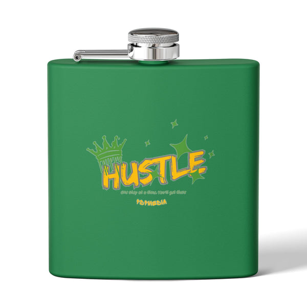 Flask, Hustle Mode - Stainless Steel 6oz (King Hustle)