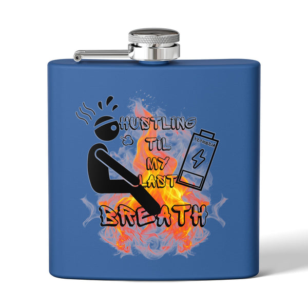 Flask, Hustle Mode - Stainless Steel 6oz (Last Breath)