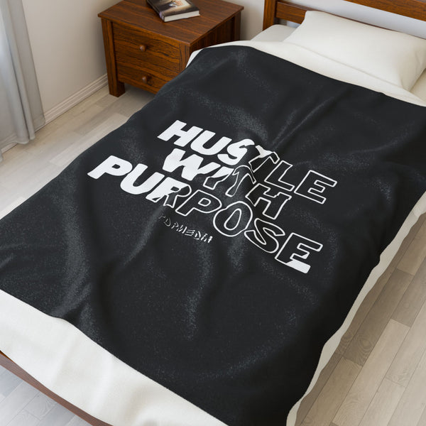 Hustle Mode Plush Blanket - Hustle With Purpose