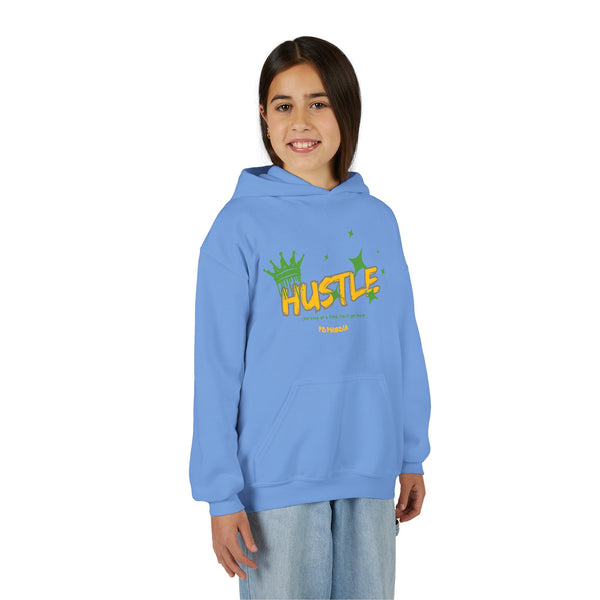 Hustle Mode (Kids) Youth Heavy Blend Hooded Hoodie - King Hustle