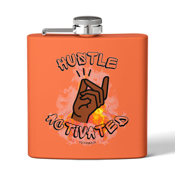 Flask, Hustle Mode - Stainless Steel 6oz (Hustle Activated)
