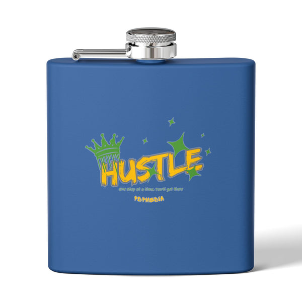 Flask, Hustle Mode - Stainless Steel 6oz (King Hustle)