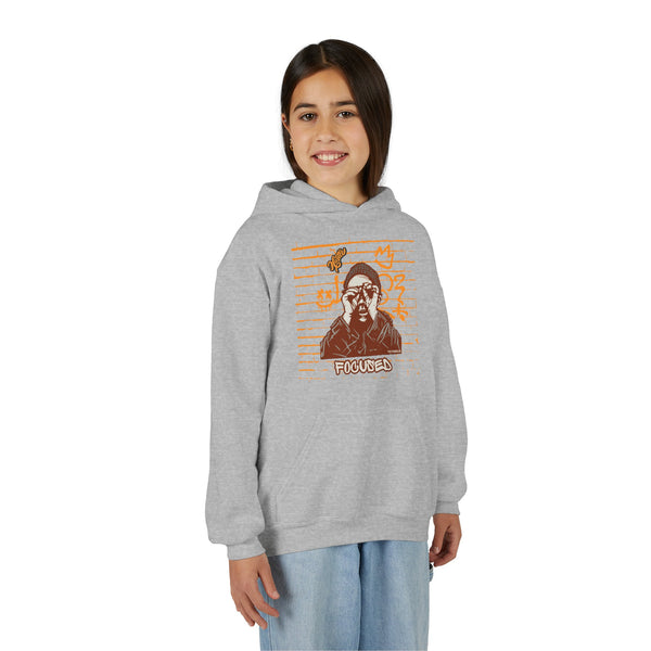 Hustle Mode (Kids) Youth Heavy Blend Hooded Hoodie - Focused (Y)