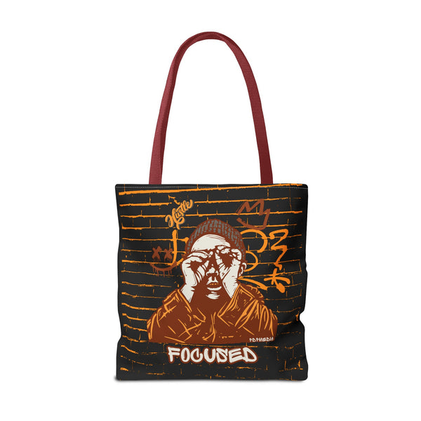 Hustle Mode Tote Bag - Focused Brown Crown