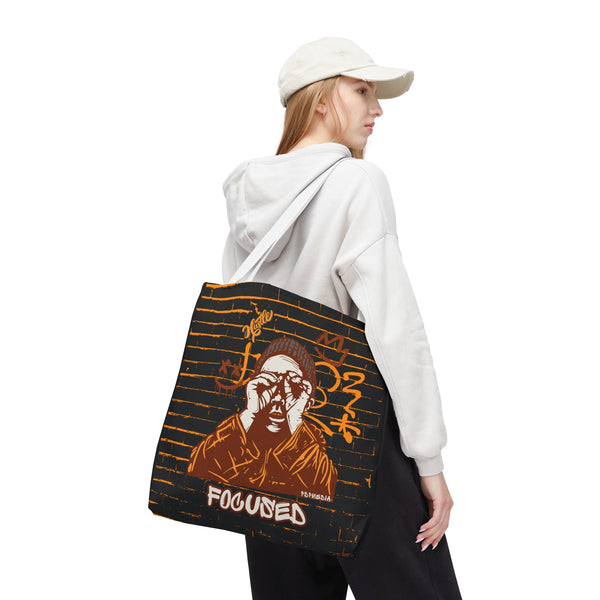 Hustle Mode Tote Bag - Focused Brown Crown