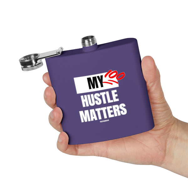 Flask, Hustle Mode - Stainless Steel 6oz (My Hustle Matters)