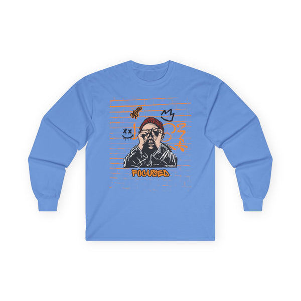 Hustle Mode Long Sleeve - Focused Black Crown