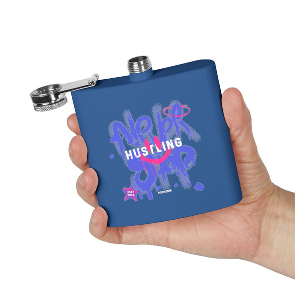 Flask, Hustle Mode - Stainless Steel 6oz (Never Stop)