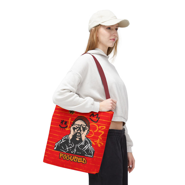 Hustle Mode Tote Bag - Focused Black Crown
