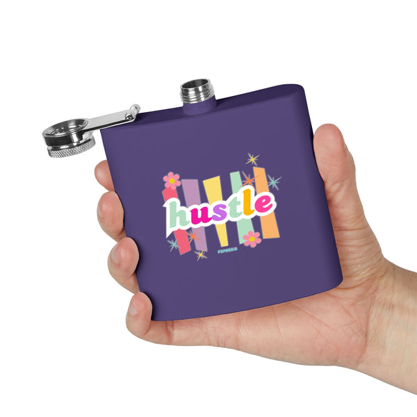 Flask, Hustle Mode - Stainless Steel 6oz (Pastel Hustle)