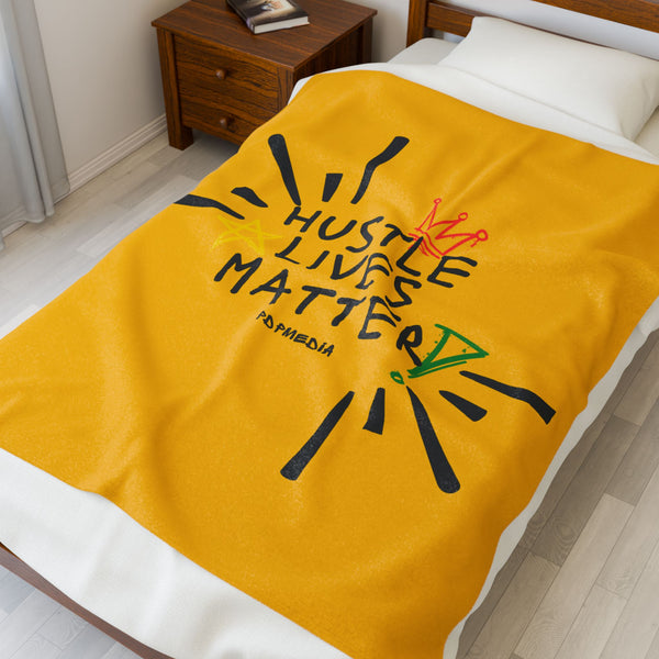 Hustle Mode Plush Blanket - Hustle Lives Matter