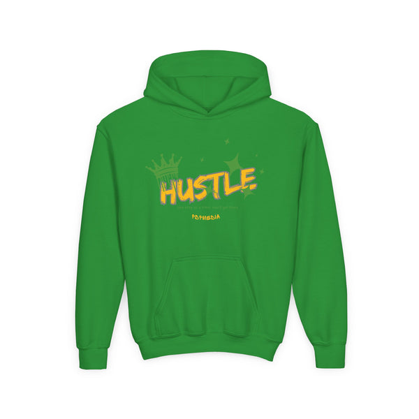 Hustle Mode (Kids) Youth Heavy Blend Hooded Hoodie - King Hustle