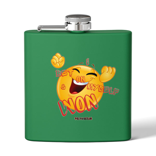 Flask, Hustle Mode - Stainless Steel 6oz (I Won)