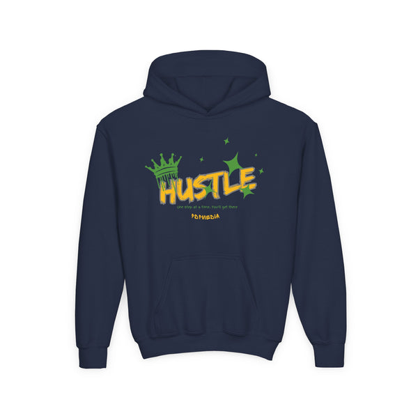 Hustle Mode (Kids) Youth Heavy Blend Hooded Hoodie - King Hustle