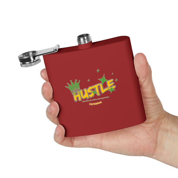 Flask, Hustle Mode - Stainless Steel 6oz (King Hustle)