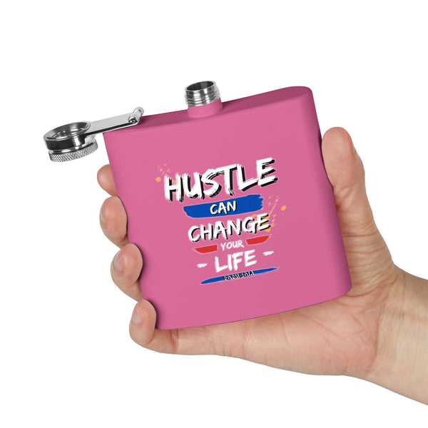 Flask, Hustle Mode - Stainless Steel 6oz (Change Your Life)