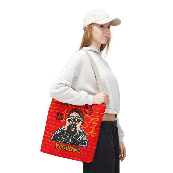 Hustle Mode Tote Bag - Focused Black Crown