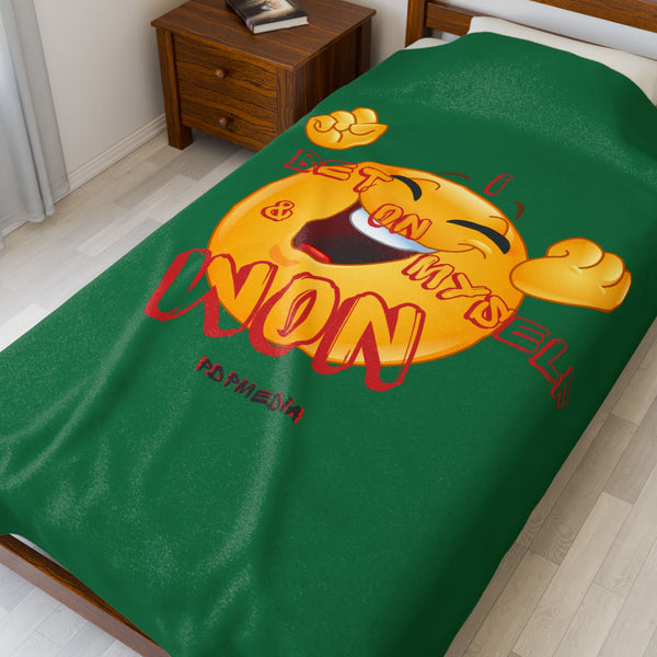 Hustle Mode Plush Blanket - I Won