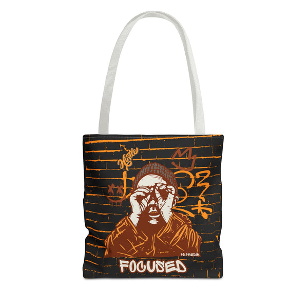 Hustle Mode Tote Bag - Focused Brown Crown
