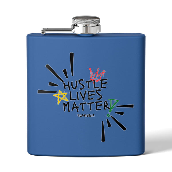 Flask, Hustle Mode - Stainless Steel 6oz (Hustle Lives Matter)