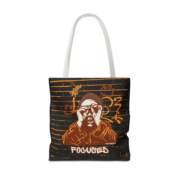 Hustle Mode Tote Bag - Focused Brown Crown