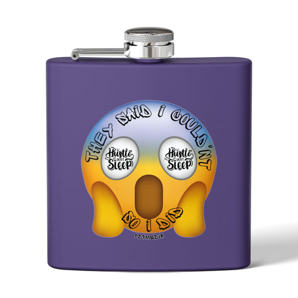 Flask, Hustle Mode - Stainless Steel 6oz (They Said I Couldn't)