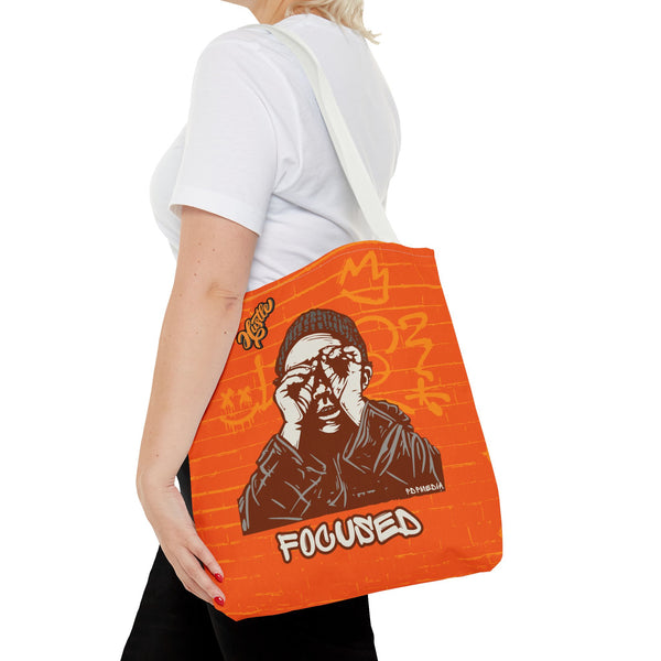 Hustle Mode Tote Bag - Focused Yellow Crown