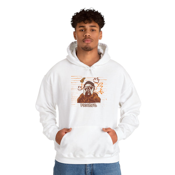Hustle Mode Hoodie - Focused Brown Crown