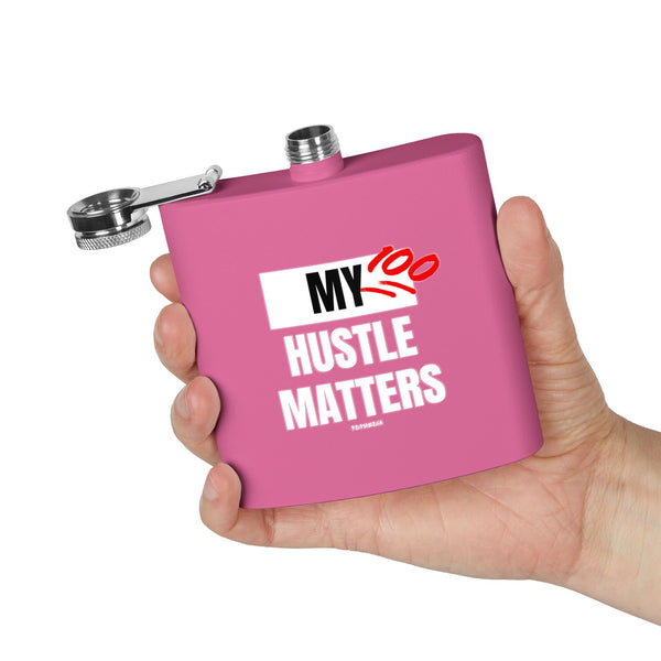 Flask, Hustle Mode - Stainless Steel 6oz (My Hustle Matters)