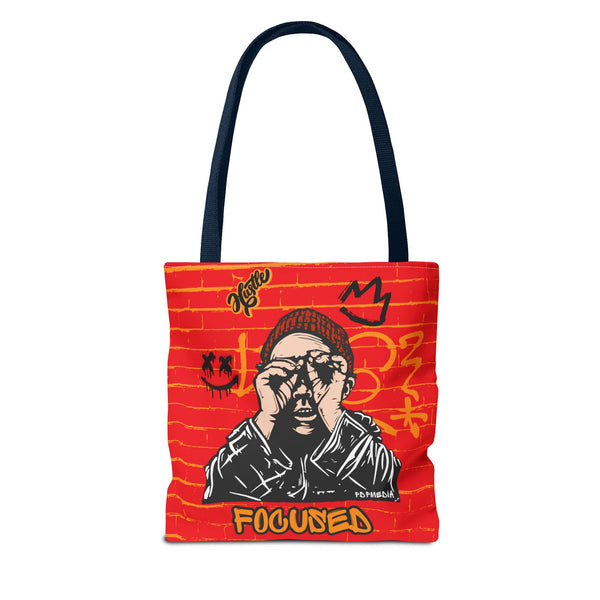 Hustle Mode Tote Bag - Focused Black Crown