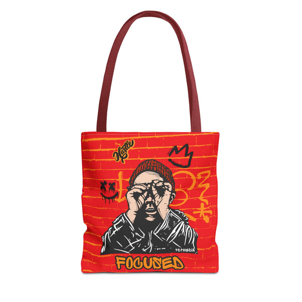 Hustle Mode Tote Bag - Focused Black Crown