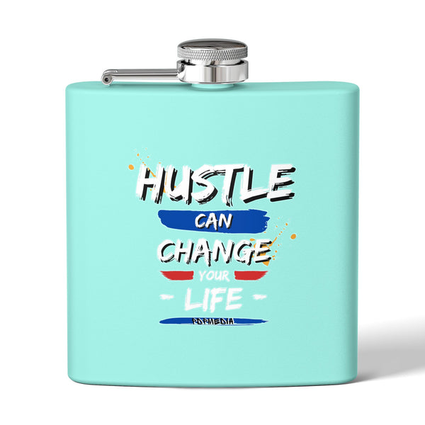 Flask, Hustle Mode - Stainless Steel 6oz (Change Your Life)