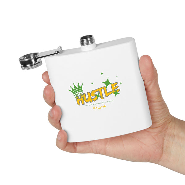 Flask, Hustle Mode - Stainless Steel 6oz (King Hustle)