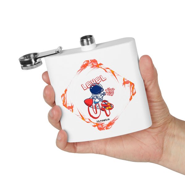Flask, Hustle Mode - Stainless Steel 6oz (Level Up)