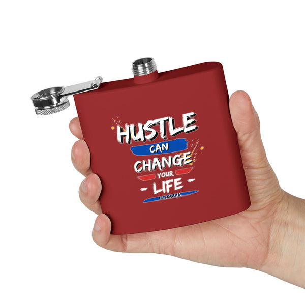 Flask, Hustle Mode - Stainless Steel 6oz (Change Your Life)
