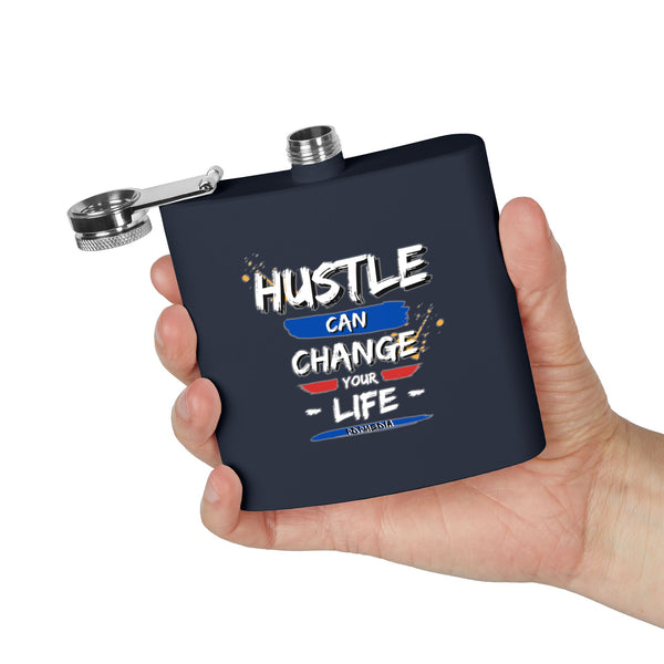 Flask, Hustle Mode - Stainless Steel 6oz (Change Your Life)