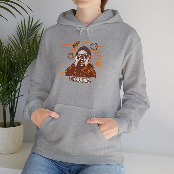 Hustle Mode Hoodie - Focused Brown Crown
