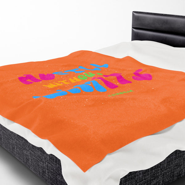 Hustle Mode Plush Blanket - Hustle Without Limits