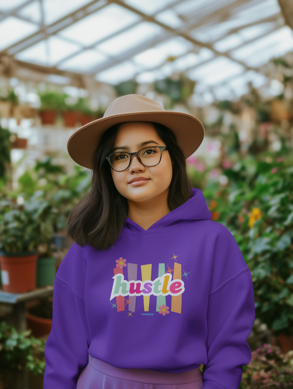 Hustle Mode (Kids) Youth Heavy Blend Hooded Hoodie - Pastel Hustle