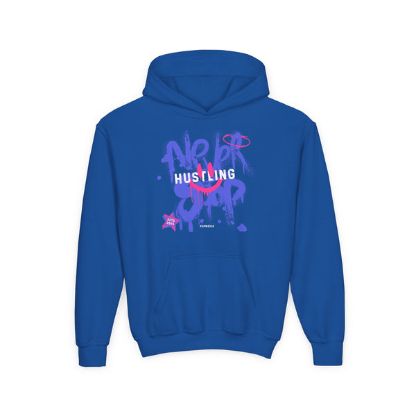 Hustle Mode (Kids) Youth Heavy Blend Hooded Hoodie - Never Stop