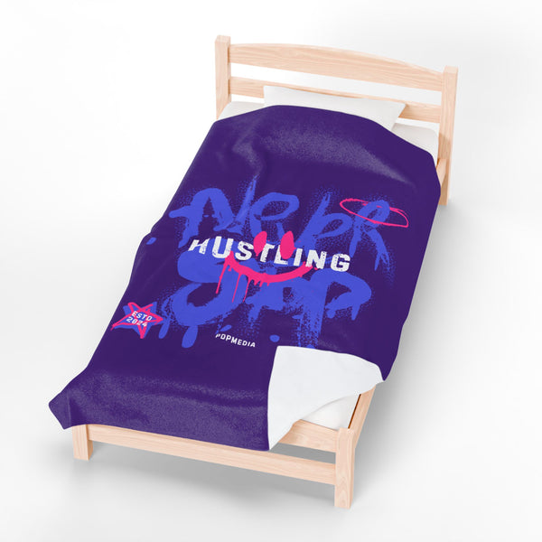 Hustle Mode Plush Blanket - Never Stop