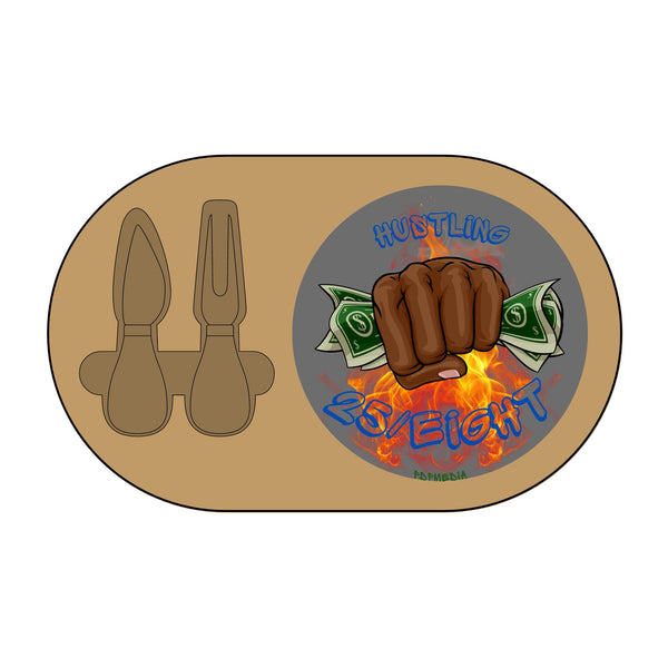 Charcuterie Board - Hustling 25/Eight Blue (Engraving) - Hosting Experience Upgrade Acacia Wood Slate Cheese Lovers Entertaining Statement Piece