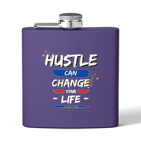 Flask, Hustle Mode - Stainless Steel 6oz (Change Your Life)