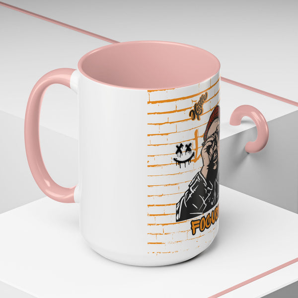 Hustle Mode Coffee Mug - Focused Black Crown (11, 15oz) (Gift)