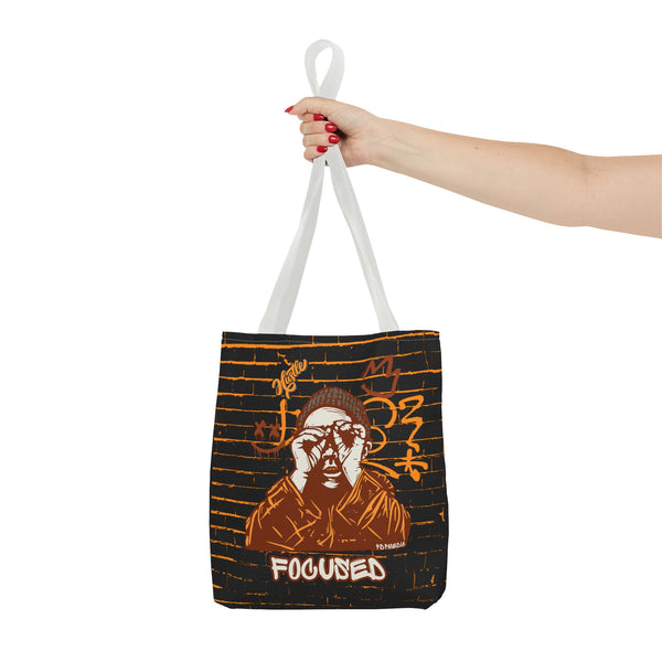 Hustle Mode Tote Bag - Focused Brown Crown