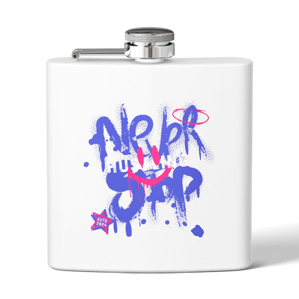Flask, Hustle Mode - Stainless Steel 6oz (Never Stop)