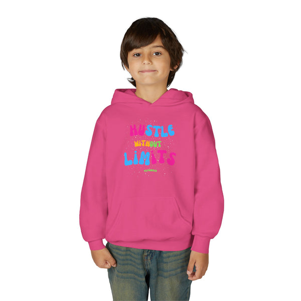 Hustle Mode Youth Heavy Blend Hooded Hoodie - Hustle Without Limits