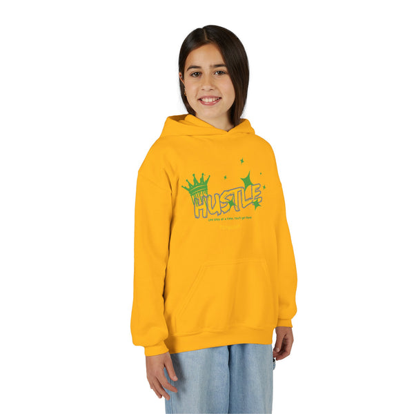 Hustle Mode (Kids) Youth Heavy Blend Hooded Hoodie - King Hustle